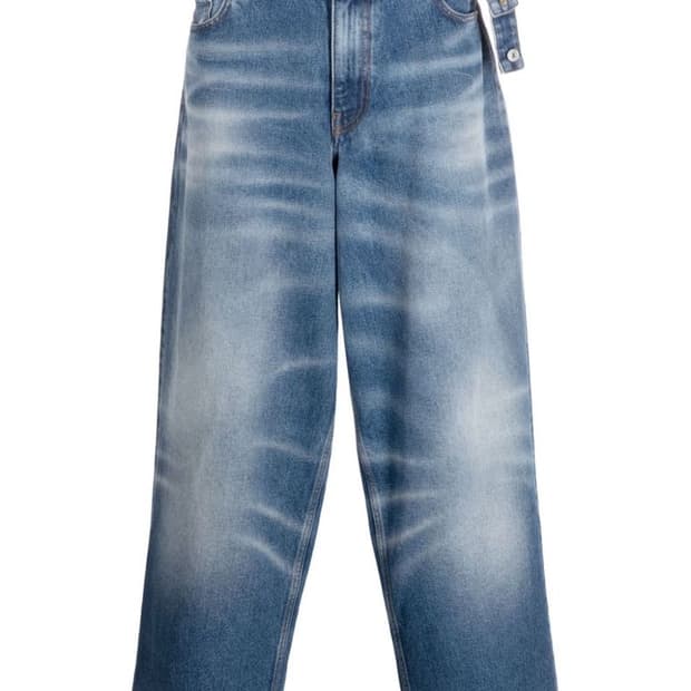 와이프로젝트 더블 웨이스트 와이드진 32 새상품