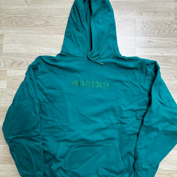 (gx1000) OG Logo Flip Hoodie Kelly Green