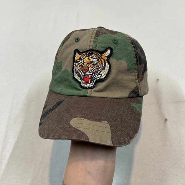 폴로 랄프로렌 타이거 패치 포니로고 카모 볼캡 모자