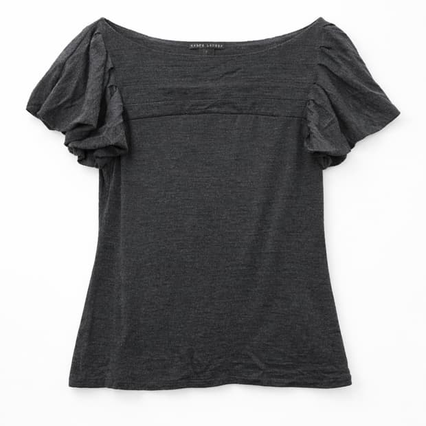 랄프로렌 퍼프반팔티 블랙 M