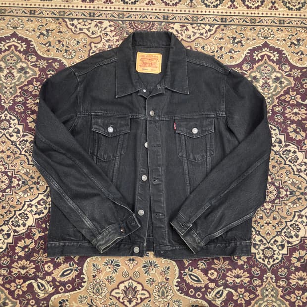 90s 00s 리바이스 70506 흑청 자켓