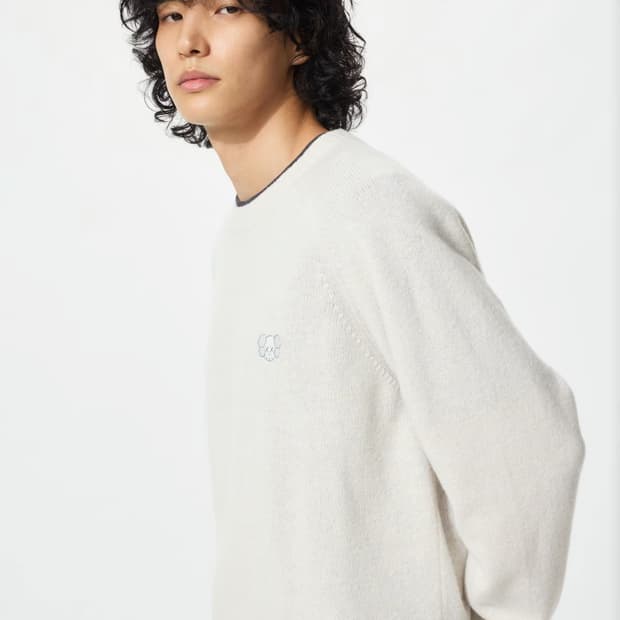 [4XL] 카우스 유니클로 울 니트 화이트