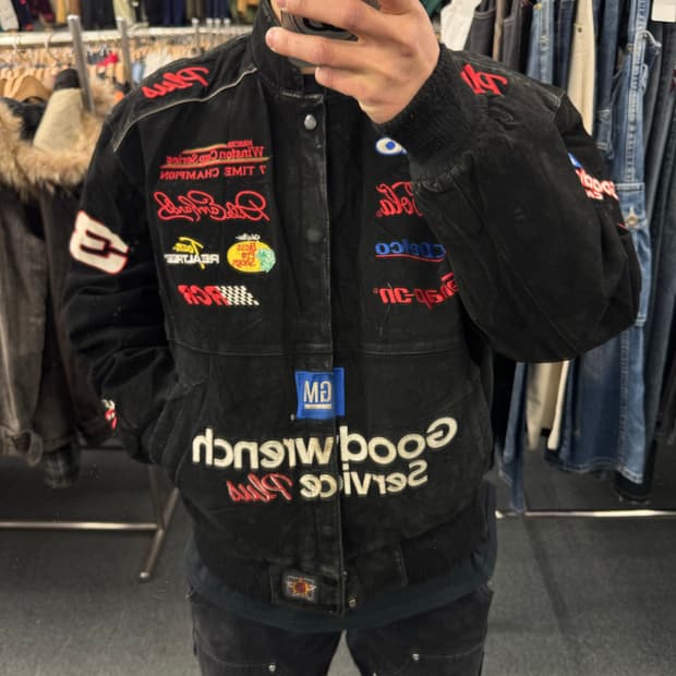 L)제프 해밀턴 빈티지 GM 굿렌치 서비스 플러스 레이싱 자켓