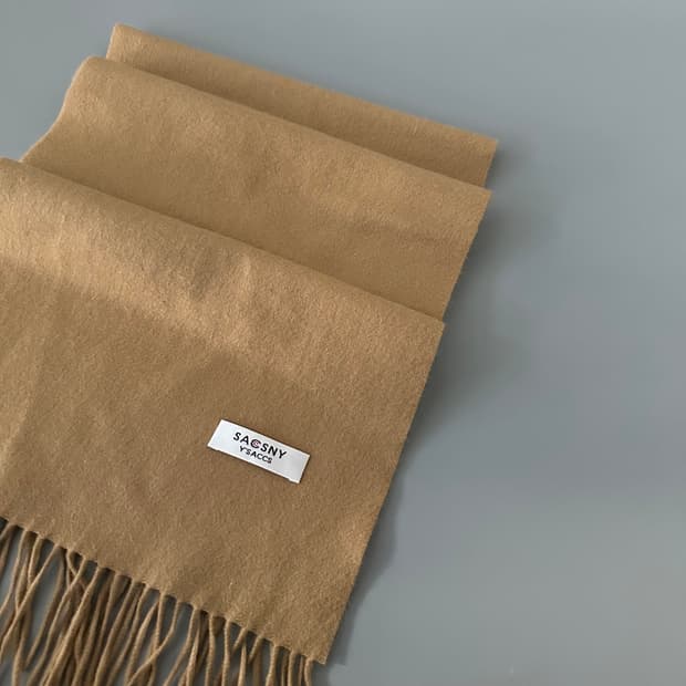 요지야마모토 y'saccs 캐시미어 머플러 목도리