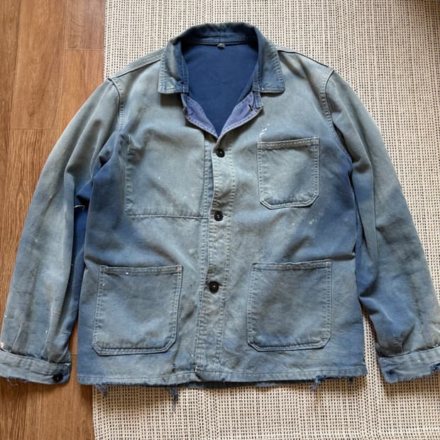 70s 디스트레스드 빈티지 프렌치워크 자켓