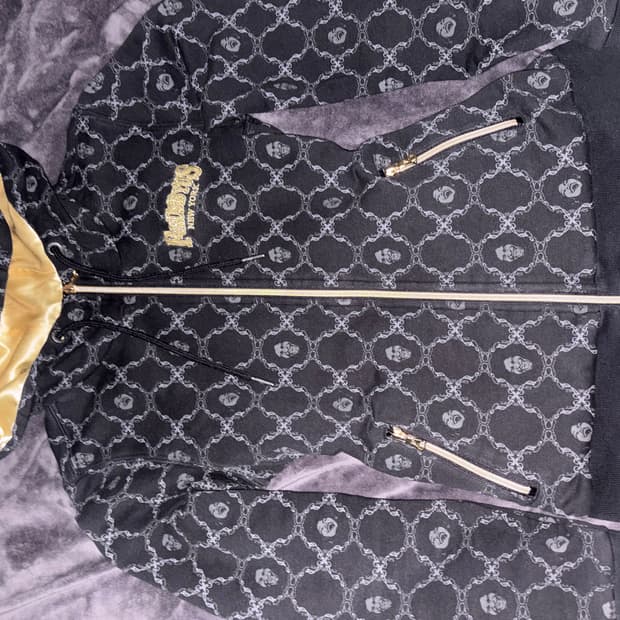 FUBU y2k깔 골져스 고급 골블 패턴 후드집업