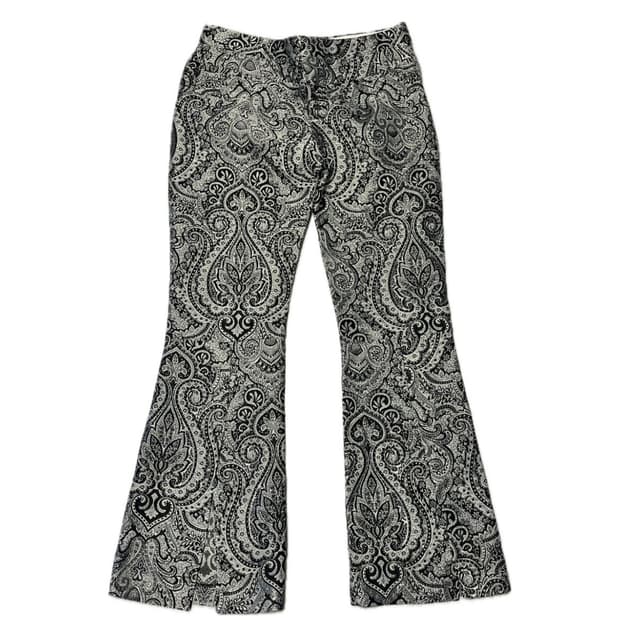 자라 자카드 부츠컷 뒷트임 팬츠