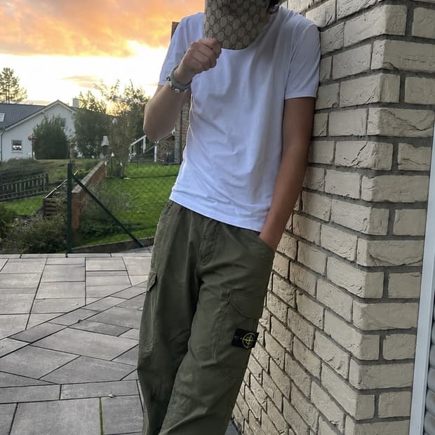 Stone Island 31403 Stretch Cotton Canvas
