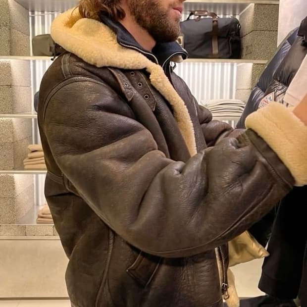 [L] vintage b-3 무스탕 자켓