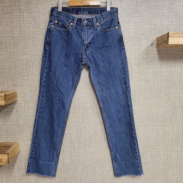 29~30인치 리바이스 511 청바지 중청 커팅진