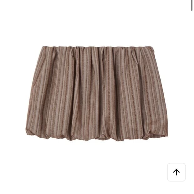 오픈와이와이 BUBBLE HEM STRIPE SKIRT