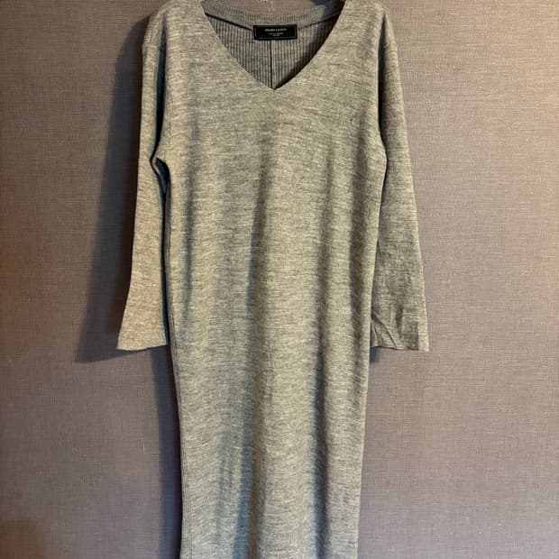 BEAMS LIGHTS 니트 롱 원피스 회색 38