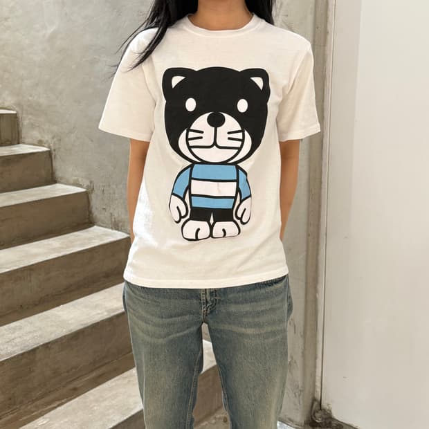 베이프 베이비 마일로 쿠마 캐릭터 티셔츠 