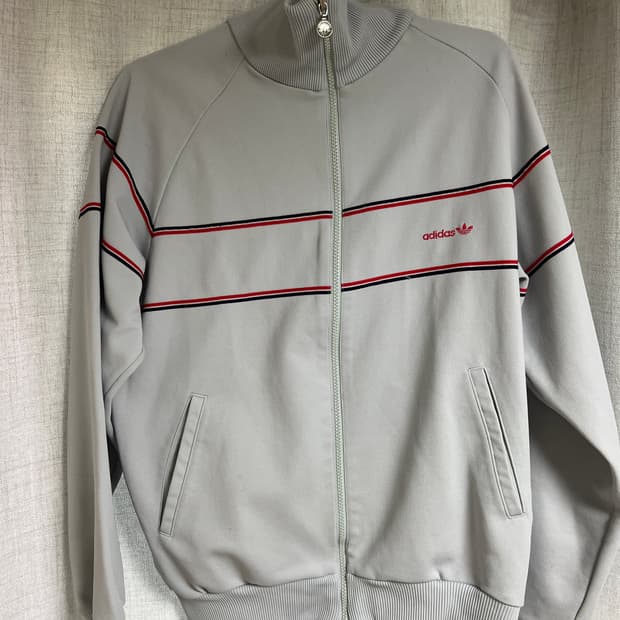 아디다스 80s 서독 트랙탑 져지 그레이