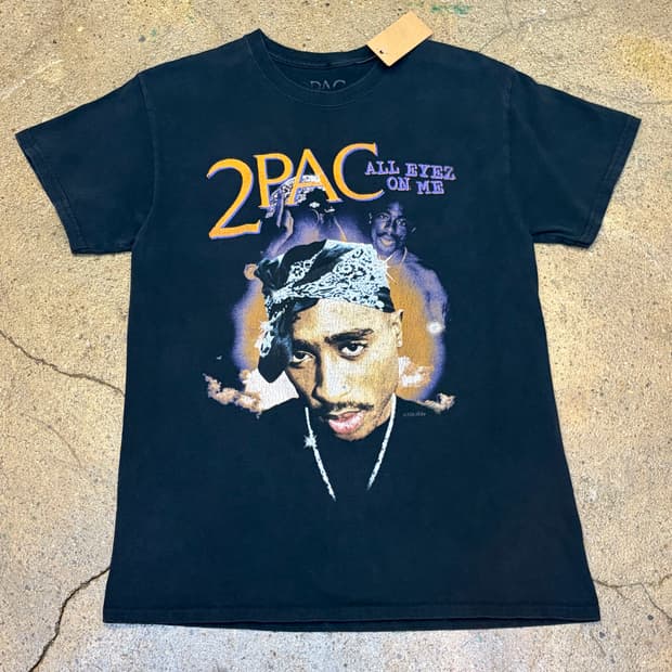 00s 미국빈티지 2pac 투팍 힙합 반팔티 밴드티셔츠