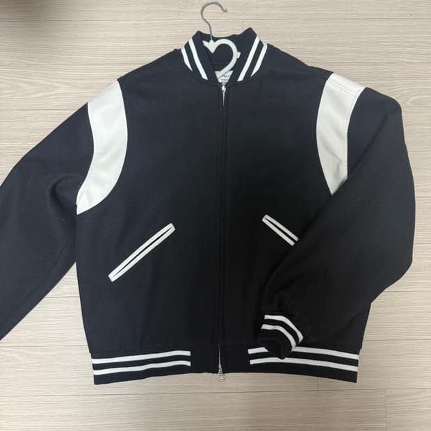 레테르코모 울 바시티자켓 블랙 M