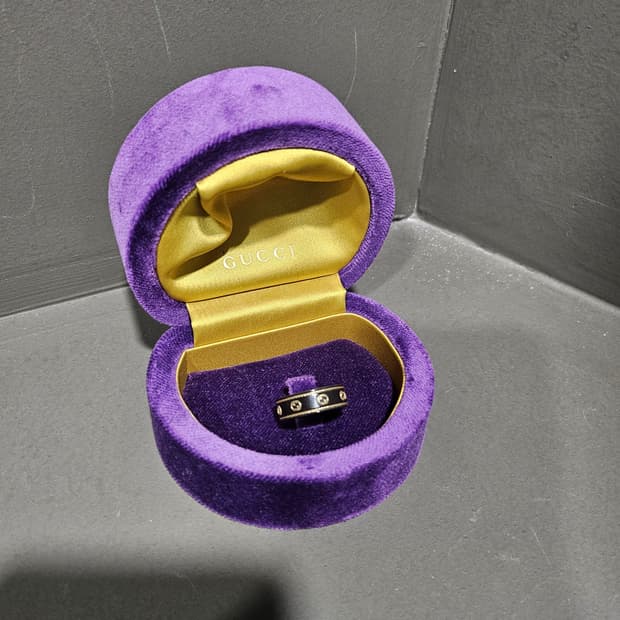 구찌 잼스톤 아이콘 GG로고 반지