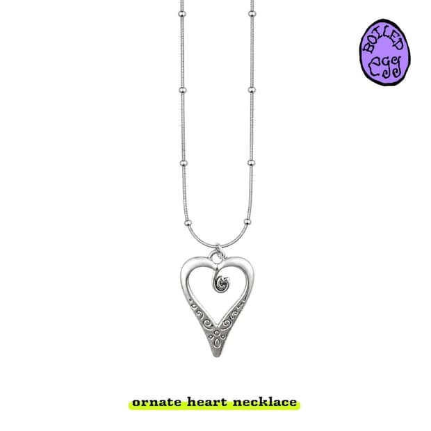 ornate heart necklace
