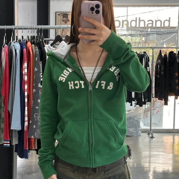 아베크롬비 후드집업 그린