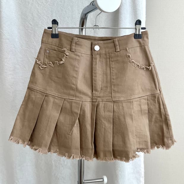 빈티지 플리츠 미니스커트