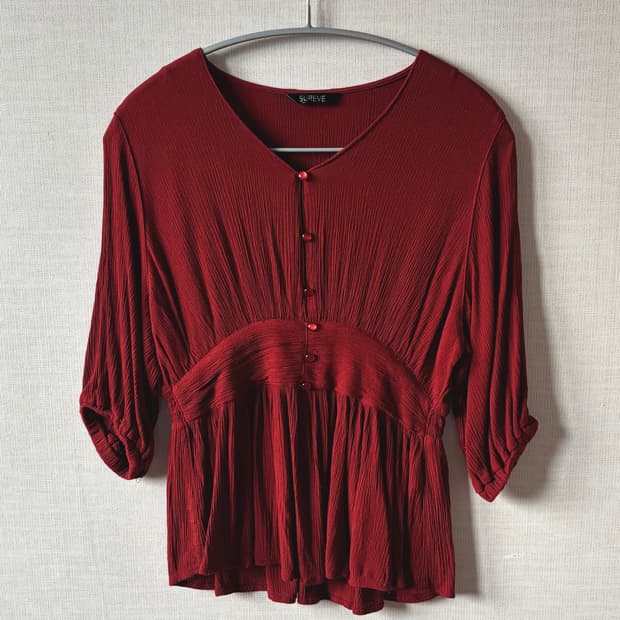 Vintage Pleated Blouse