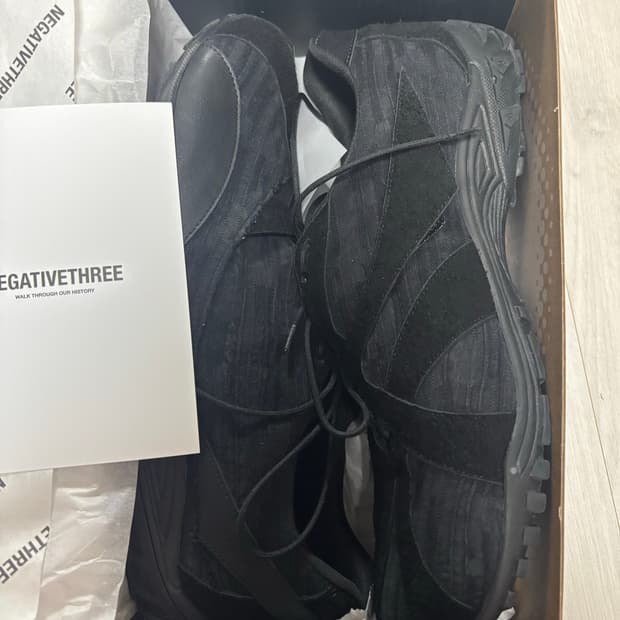 네거티브쓰리 Asymmetry No.3 Sneakers_Black 280