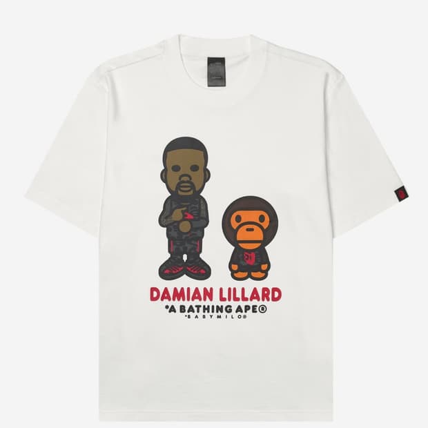 베이프 베이비 마일로 X 데미안 릴라드 반팔티