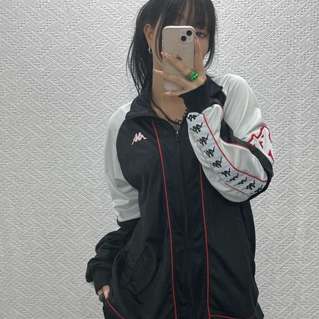 카파 올드스쿨 레트로 사이드라인 트랙탑 져지 집업 L C08284