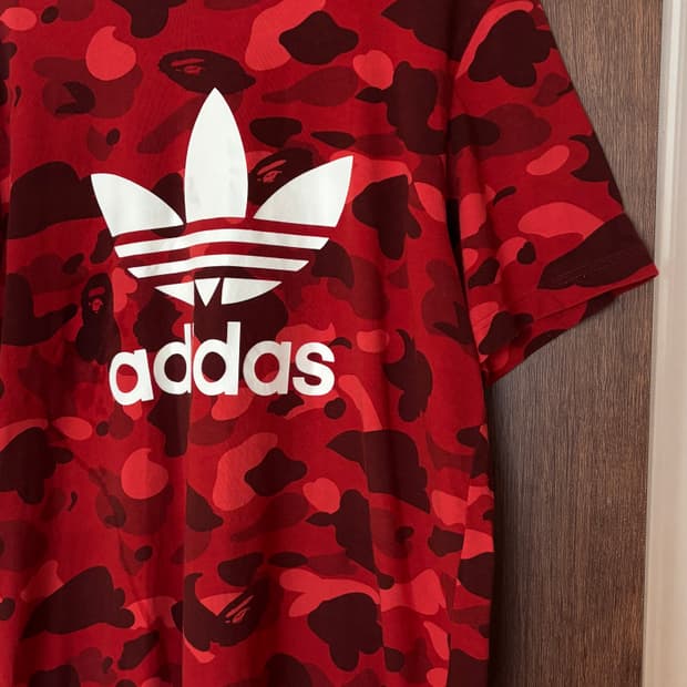 베이프X아디다스 콜라보 티셔츠