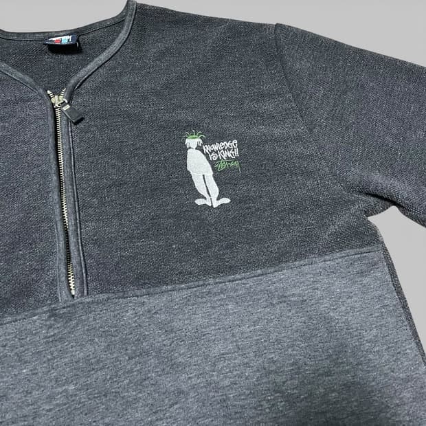 스투시 하프집업 반팔