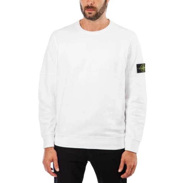 스톤아일랜드 코튼 와펜 패치 자수 맨투맨