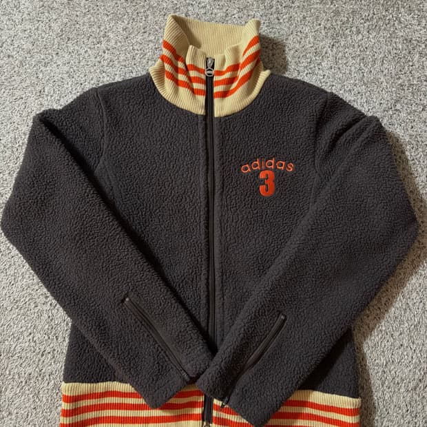 아디다스 뽀글이 후리스 집업 져지 희귀매물!