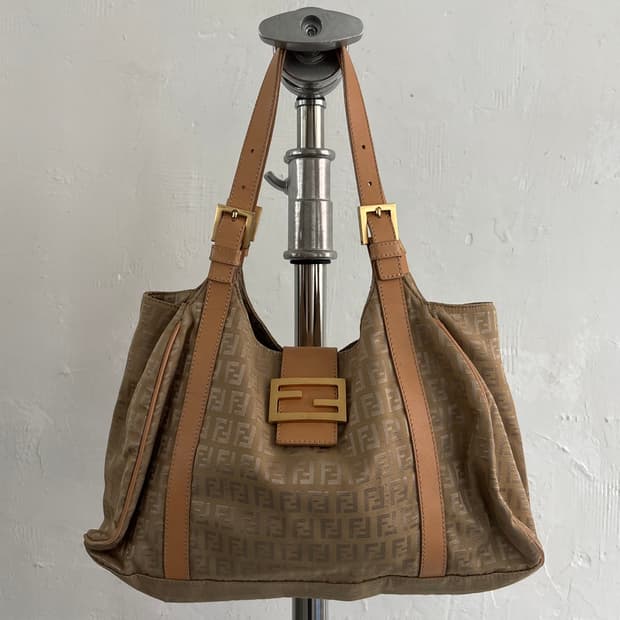 Fendi 펜디 베이지 FF로고 핸드백