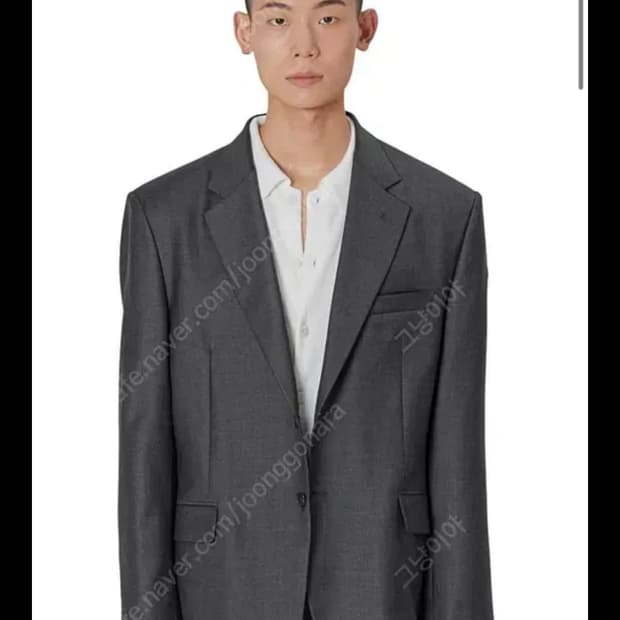 (3)브라운야드 22ss 테일러드 자켓 차콜