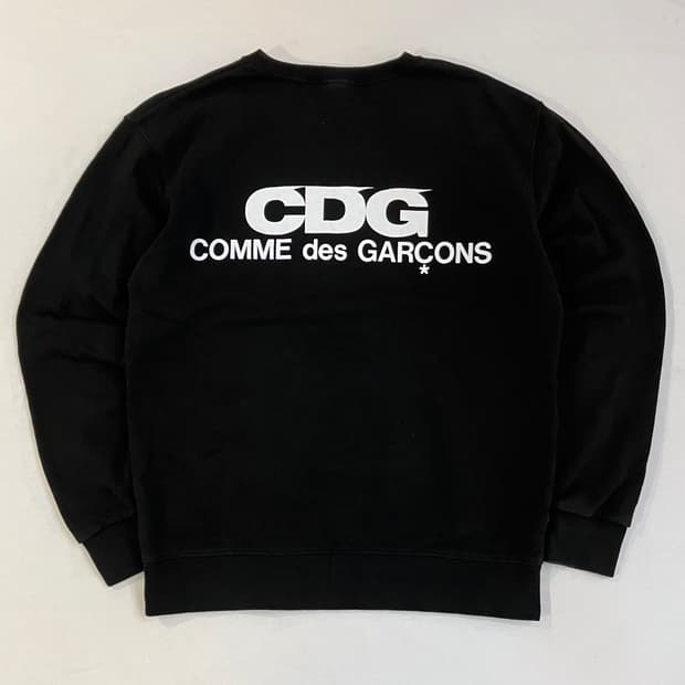꼼데가르송 CDG 빅로고 블랙 맨투맨