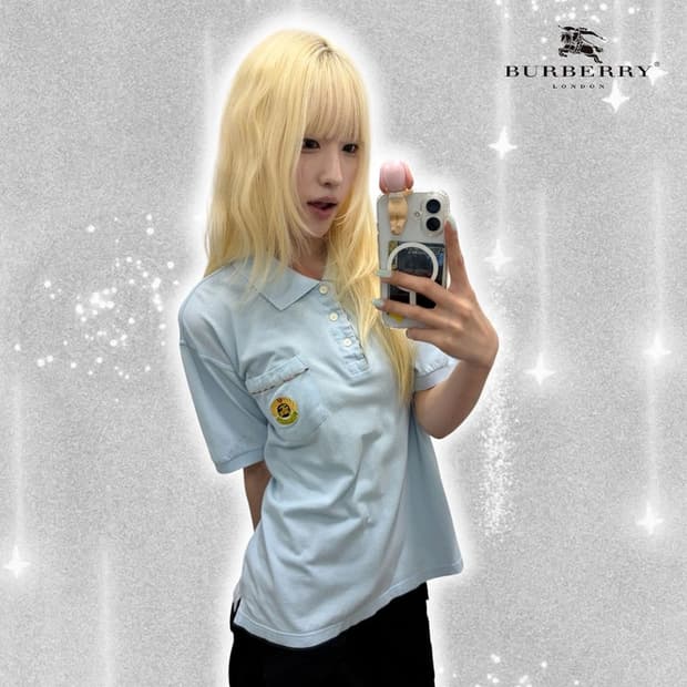 버버리 크레스트로고 피케티