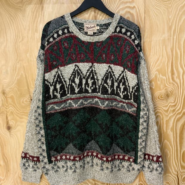 울리치 winterlichem 오버 프린트 니트