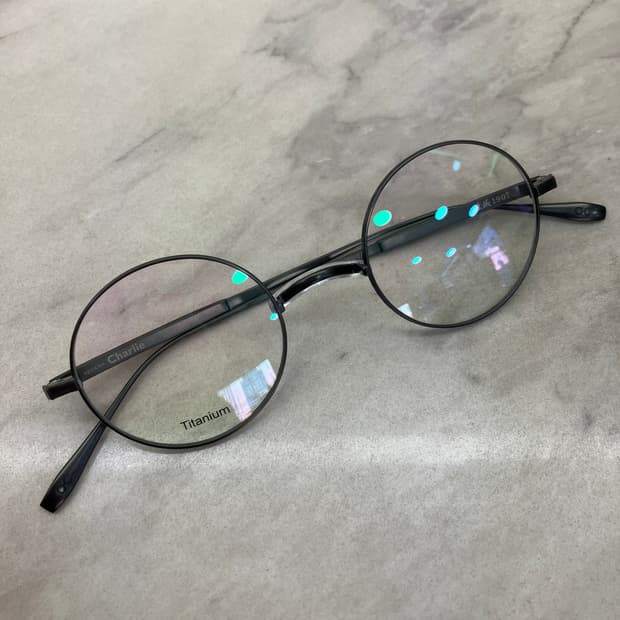 경성 京城 1907 티타늄 무광 그레이 새들노즈 메탈테 클래식 안경