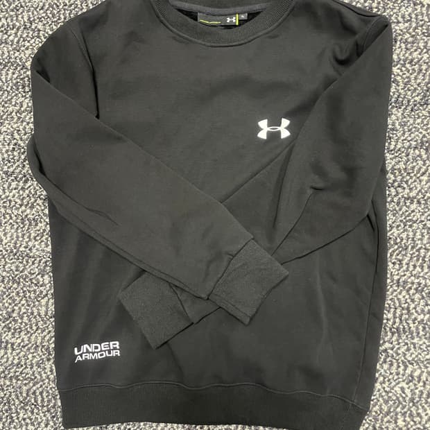 [여성] 언더아머 검정 맨투맨 XL 완전따스한 기모