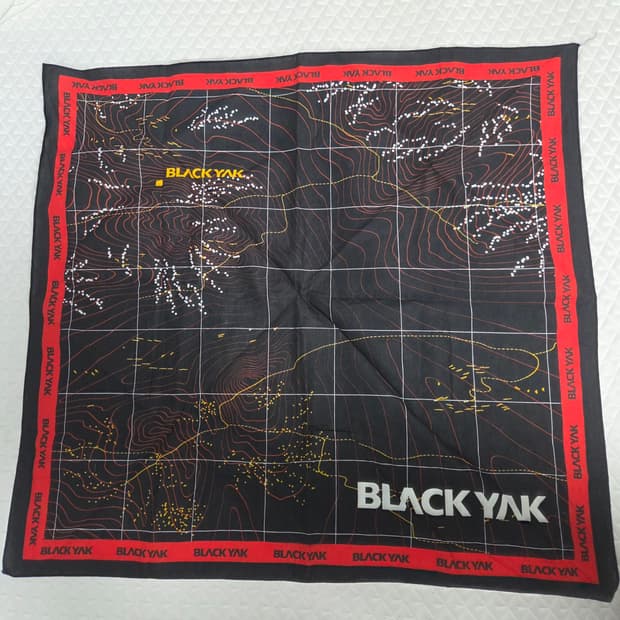 [Black Yak] 블랙야크 등고선 그래픽 아웃도어 손수건 (반다나)