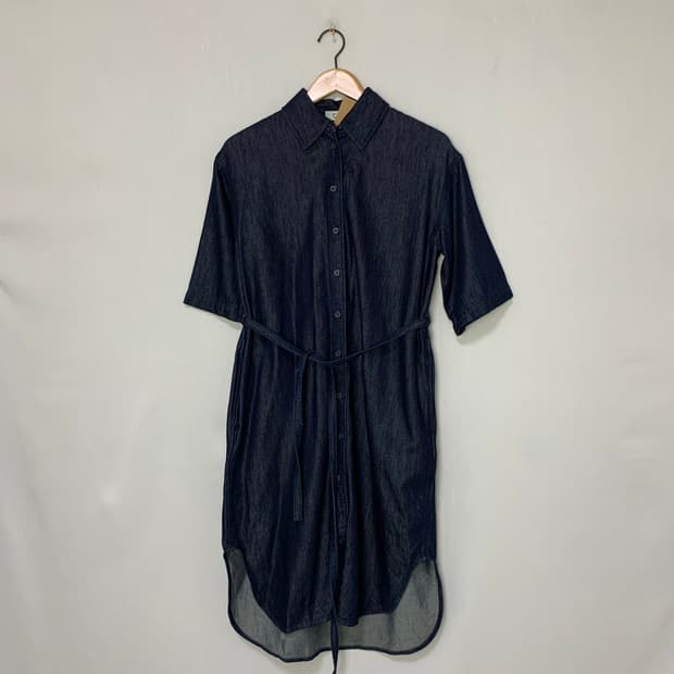 COS 코스 데님 반팔 셔츠 원피스 빈티지 청남방 32