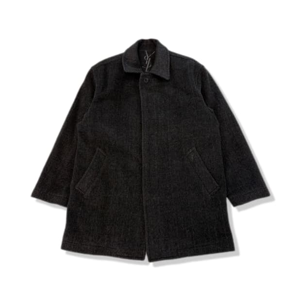 yves saint laurent 90s wool coat 95