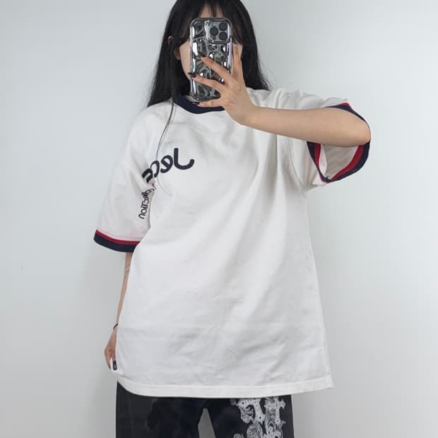 후부 FUBU 링거 반팔 티셔츠 E95