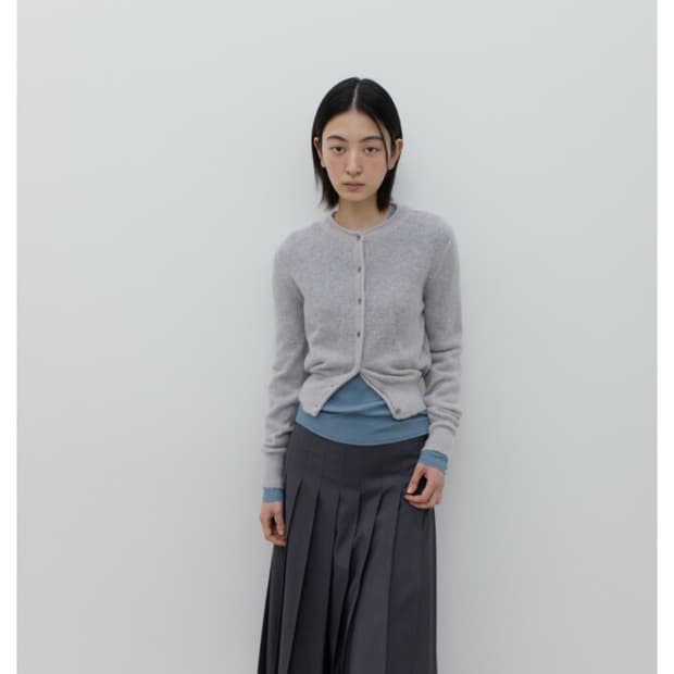 GBH 알파카 니트 블루 그레이 새상품