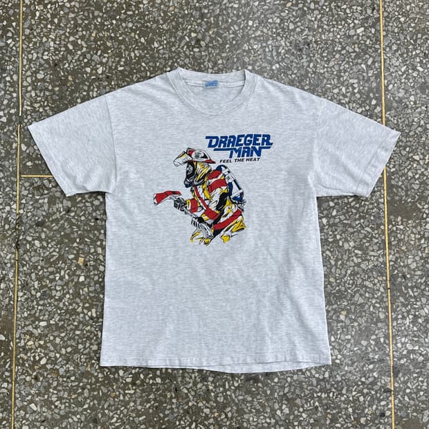90s USA 헤인즈 빈티지 싱글스티치 티셔츠 L