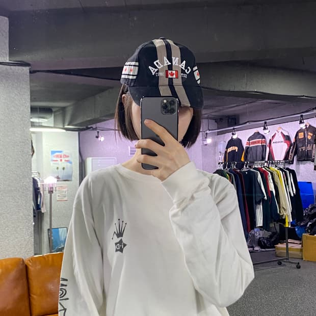 빈티지 캐나다 스트라이프 볼캡 B4637