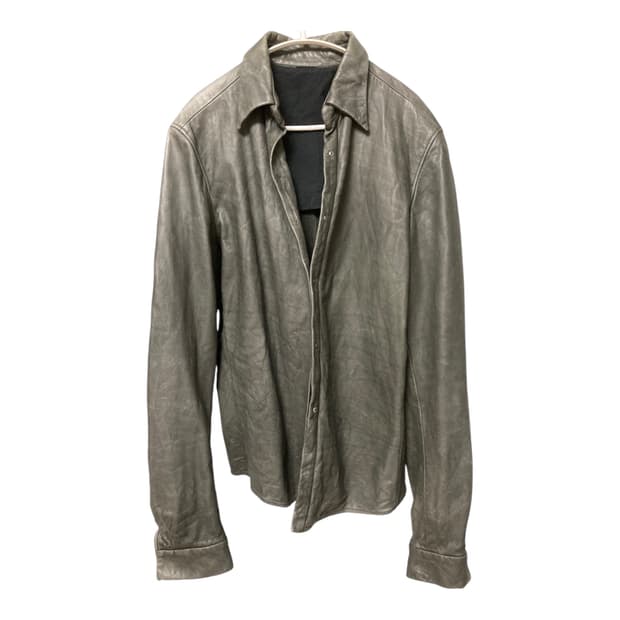 Carpe diem washable leather shirt