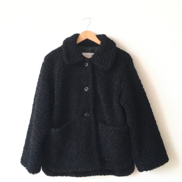 뽀글이 퍼 자켓 코트