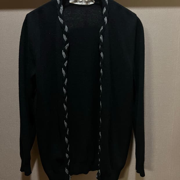 꼼데가르송 70s 아카이브 버튼리스 가디건 