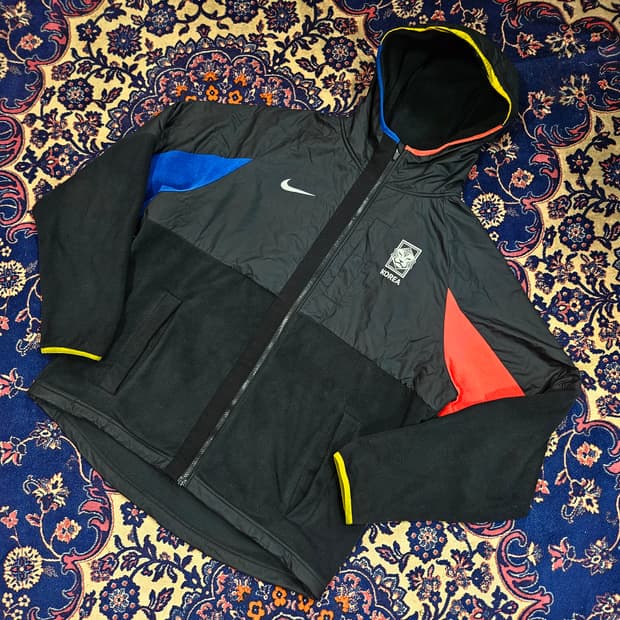 나이키(Nike) 국가대표 바람막이 풀집업 플리스 후드 자켓 